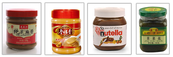 全自動(dòng)芝麻醬灌裝機(jī)包裝樣品