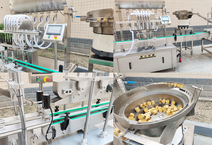 全自動灌裝生產(chǎn)線-瓶裝香油灌裝壓蓋流水線細(xì)節(jié)實拍圖