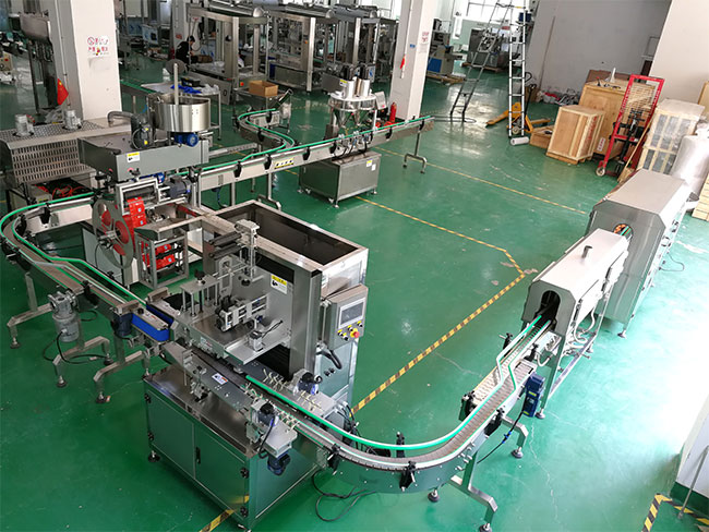 星火自動(dòng)化調(diào)味粉灌裝機(jī)生產(chǎn)流水線展示