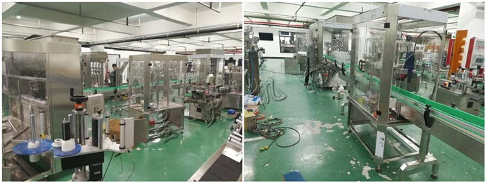 星火廠房-食用油灌裝旋蓋生產(chǎn)線/全自動食用油定量灌裝生產(chǎn)線裝配車間